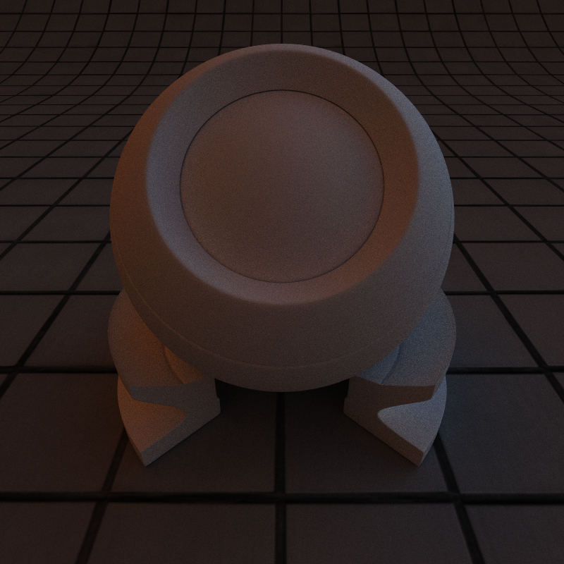 White matte surface